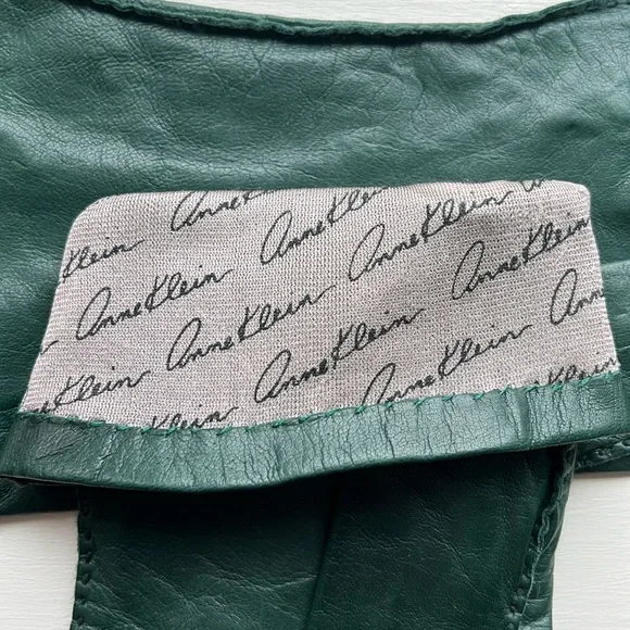 Anne Klein Vintage 90s Leather Gloves - Picture 2 of 9